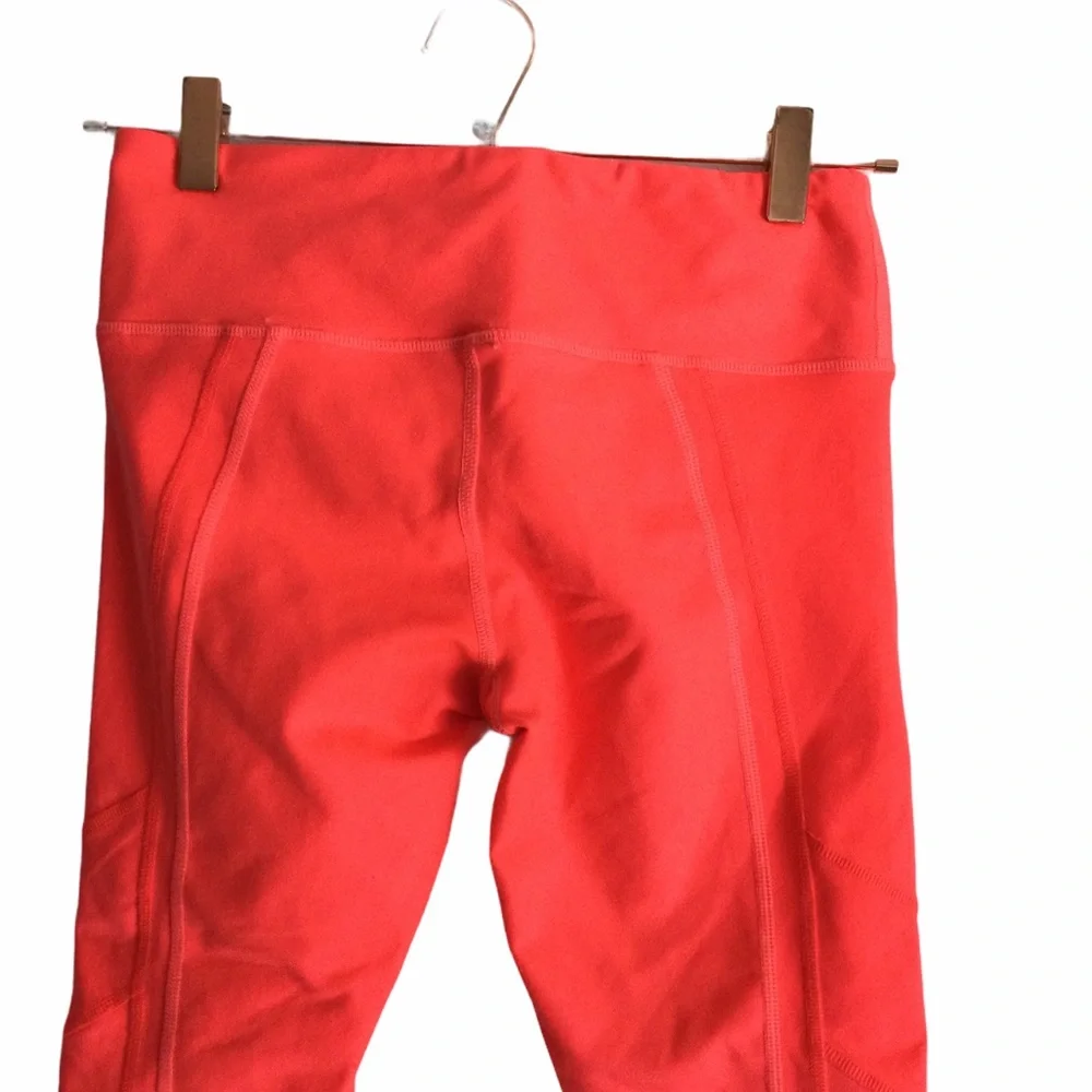 ALO YOGA Helena Capri Legging Neon Volcano Sz Small